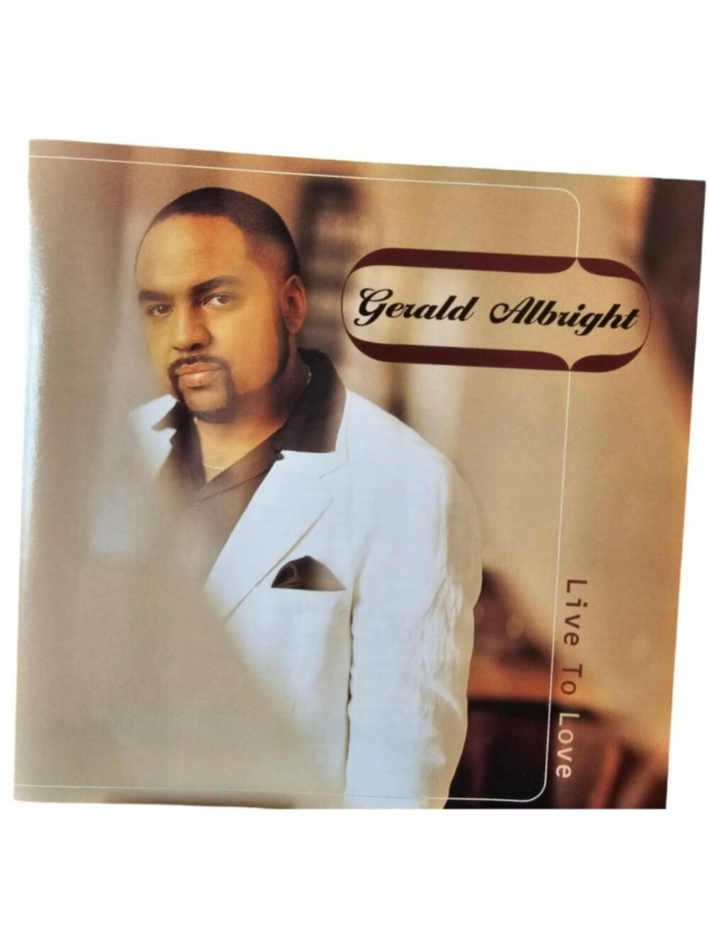 Gerald Albright Live To Love CD 1997 Atlantic Records Smooth Jazz Album -37801cd